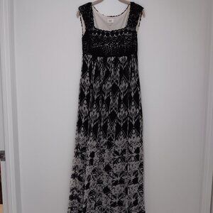 eci maxi chiffon dress - sz 2